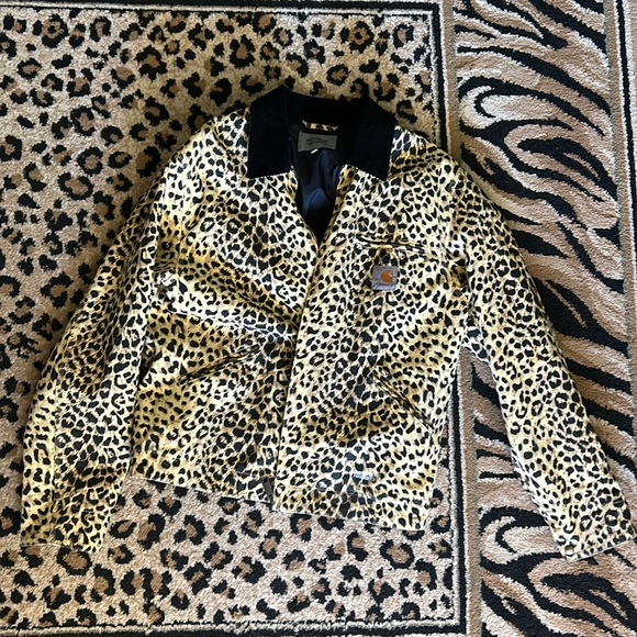 Carhartt WIP medium Guilty Parties Cheetah Detroit Jacket